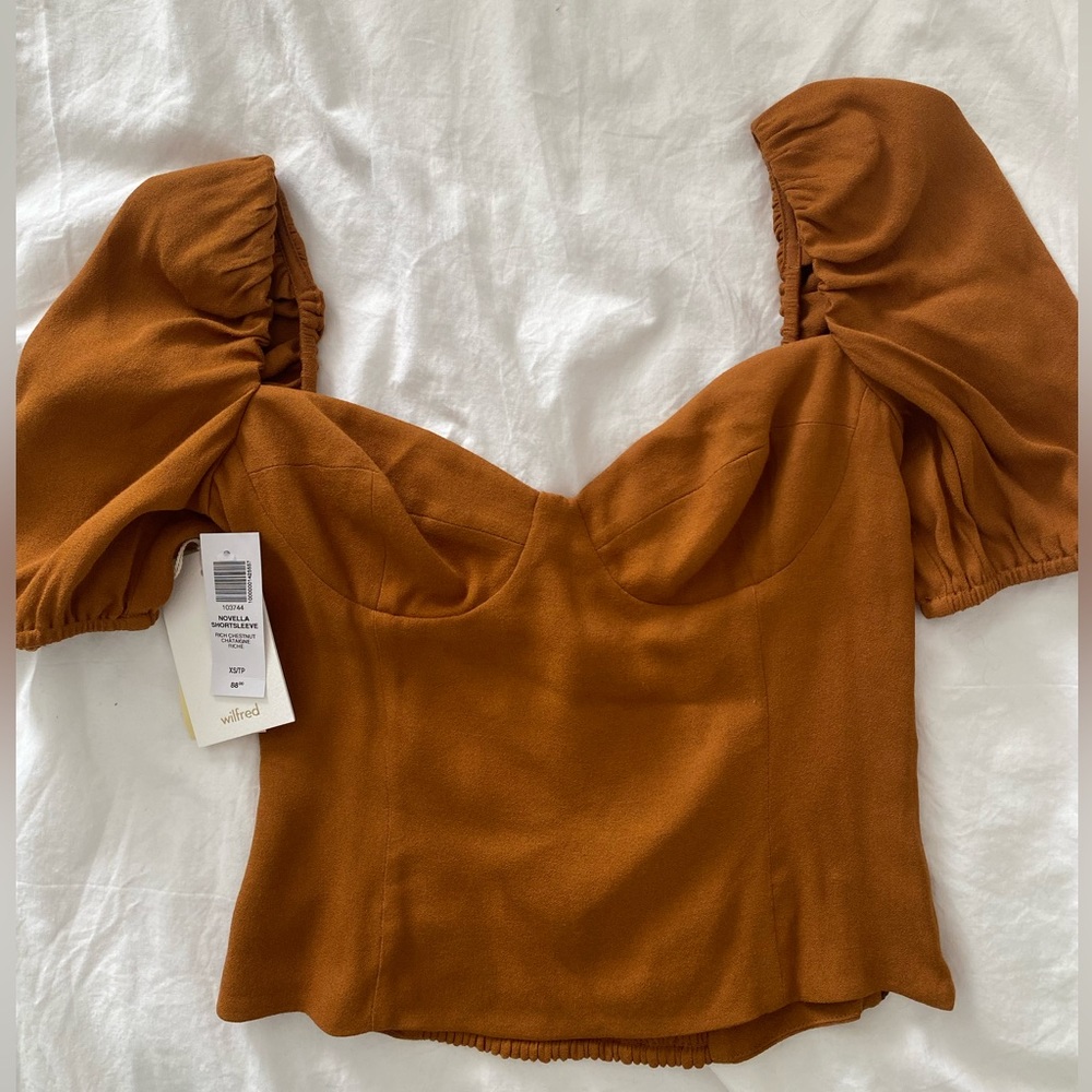 Aritzia “Novella Short-sleeve” Blouse